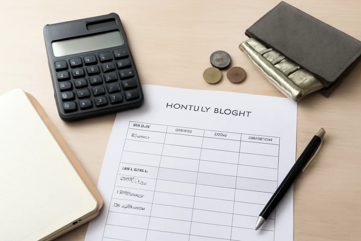 how to create a monthly budget that works concept