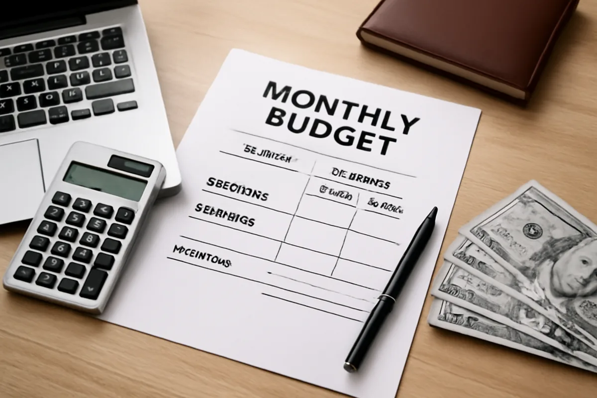 how to create a monthly budget that works business