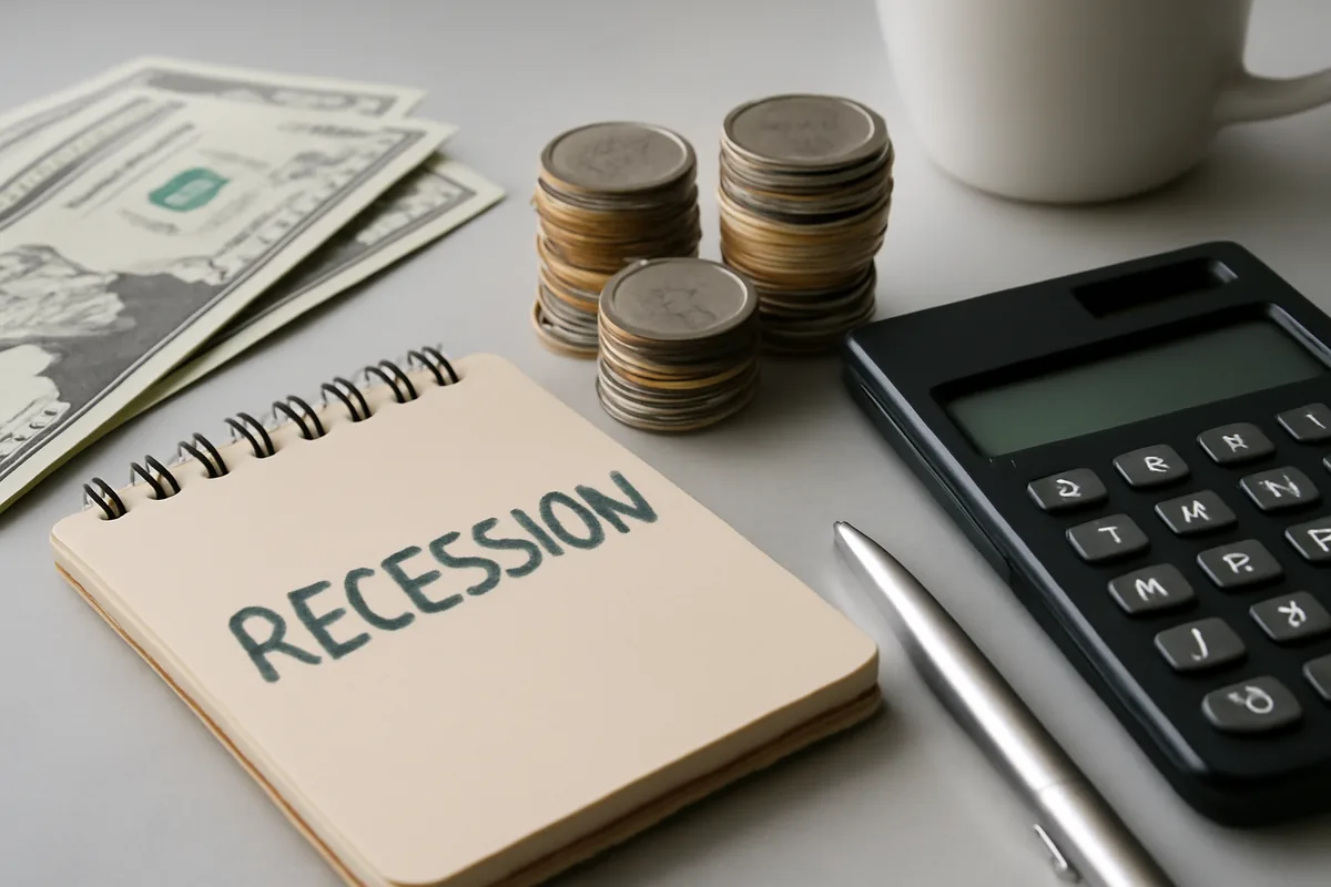 how to financially prepare for a recession concept